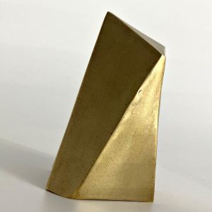 Gold Tower Block Vase